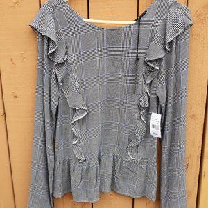 XXL Alison Andrews Plaid Top